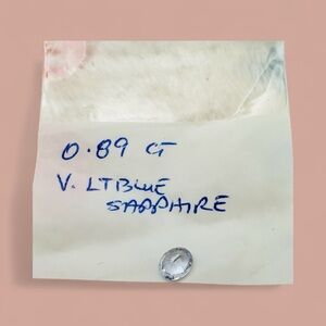 Natural genuine Light Blue Sapphire LOOSE Gemstone 0.89 ct comes w/appraisal